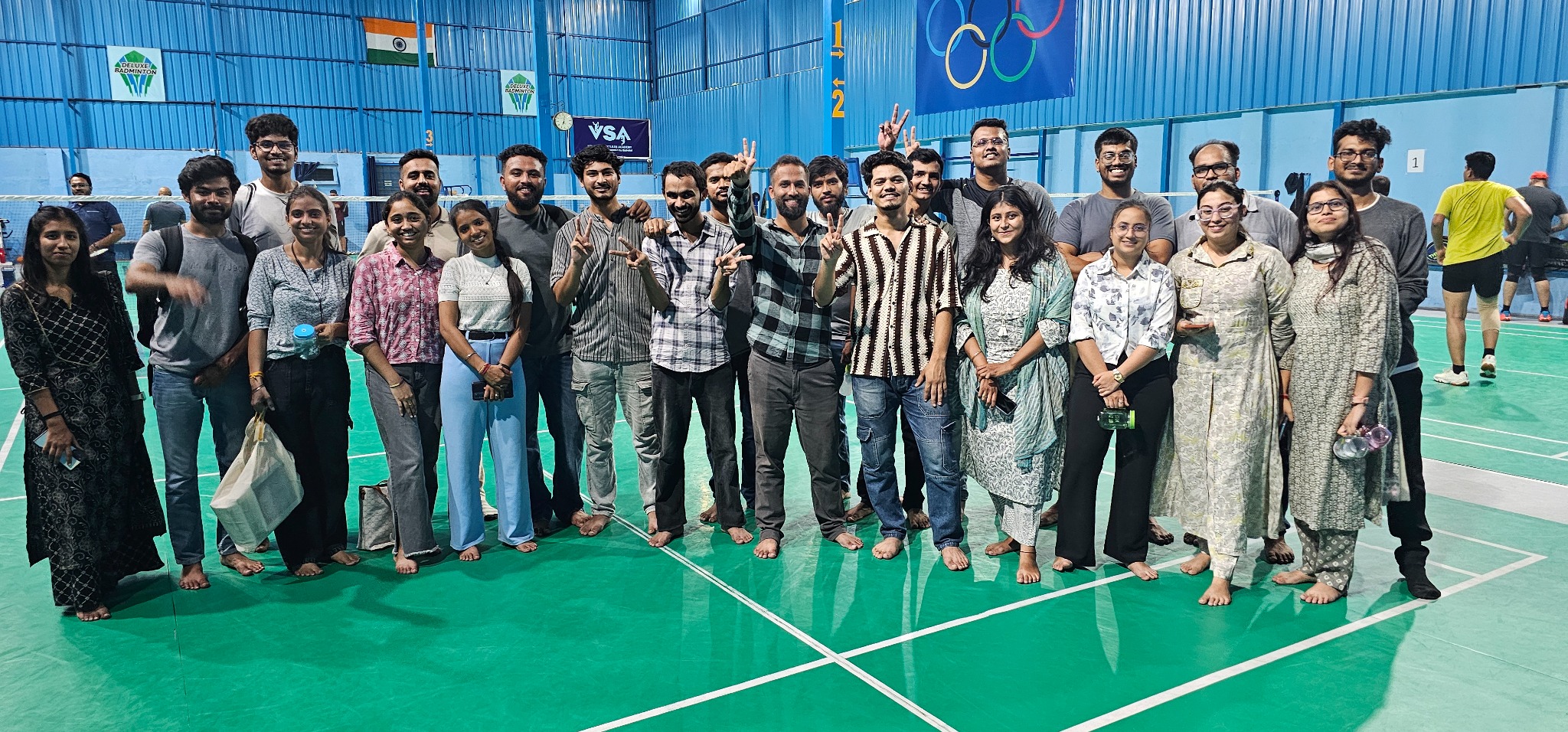 Fundsroom team at a sports gathering in 2024