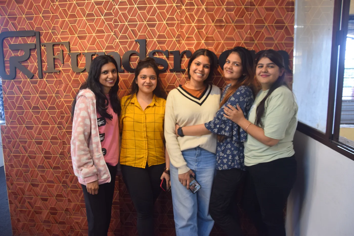 Colleagues together at the Fundsroom office
